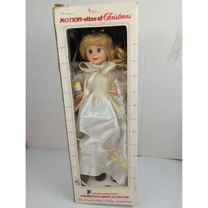 Telco Motion-ettes Christmas Animated Lighted Porcelite Angel 20" 1986 Vintage
